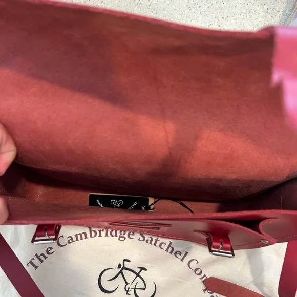 Cambridge Satchel Company 13” Satchel Red - Picture 3 of 5